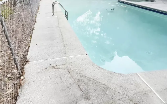 Pool Deck Cleaning before, Brandon FL