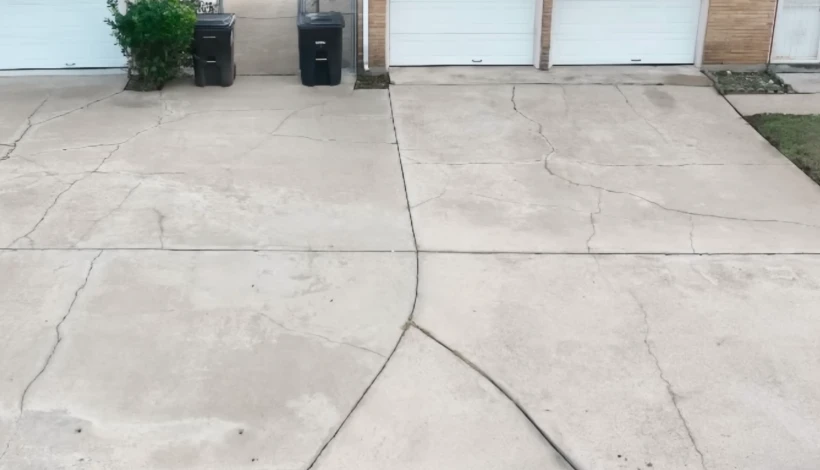 Driveway after pressure washing, Brandon FL